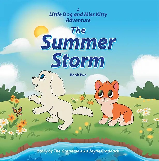 Cover of The Summer Storm: A Little Dog and Miss Kitty Adventure, Book Two